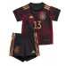 Tyskland Thomas Muller #13 Replika Bortatröja Barn VM 2022 Kortärmad (+ Korta byxor)